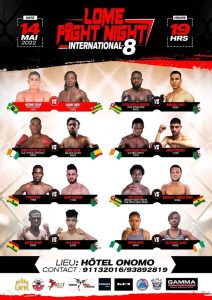 Muay Thai: Lomé Fight Night International 8, le programme